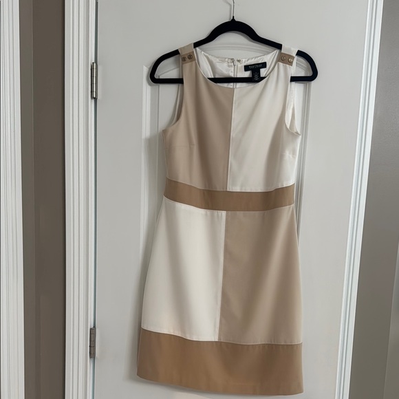 White House Black Market Dresses & Skirts - Elegant Color Block Sleeveless Dress